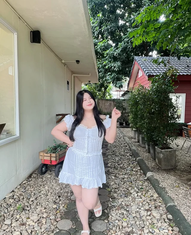 Princess Set ลูกไม้สีขาว walaratplussize thumbnail 9