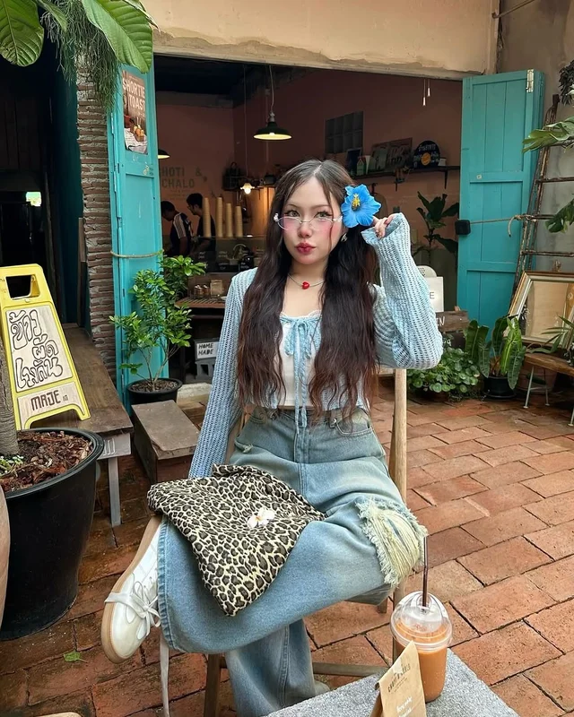 Sooooly tina set Top เสื้อคาร์ดิแกนไหมพรม อก 40 48 thumbnail 5