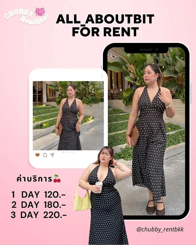 เดรส Polka Dot All About Bit สายเดี่ยว