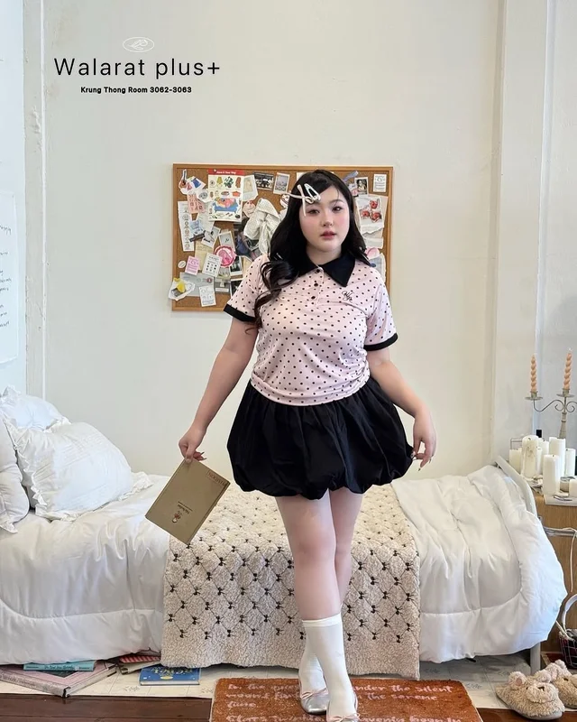 Walarat Plus ชุดคุณหนูเกาหลี เสื้อและกระโปรง thumbnail 2