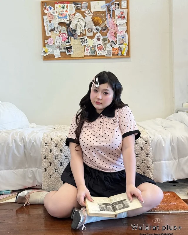 Walarat Plus ชุดคุณหนูเกาหลี เสื้อและกระโปรง thumbnail 3