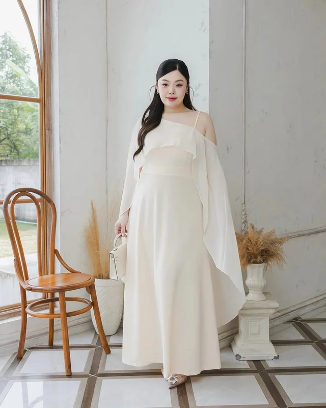 ชุดออกงานสาวอวบ CHUBBY Rentbkk Long Dress 2XL thumbnail 3