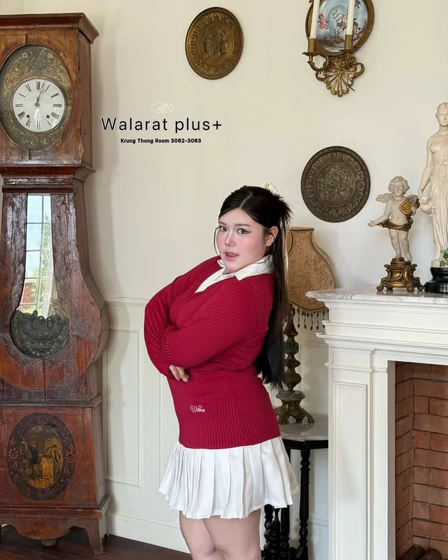 Walarat plus เสื้อไหมพรมคอวี thumbnail 6
