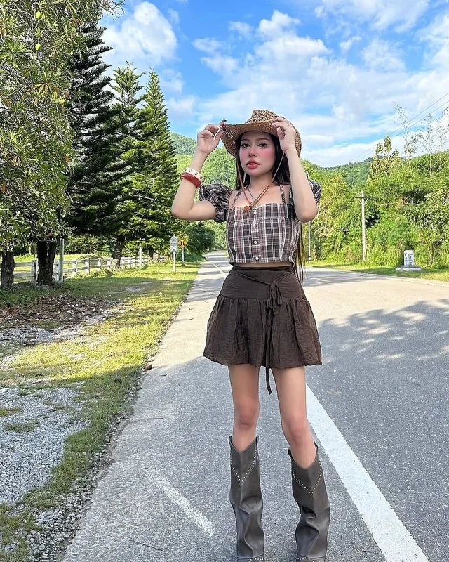 Sooooly clothing ชุดเซ็ตสาวคันทรี ลายสก็อต thumbnail 4