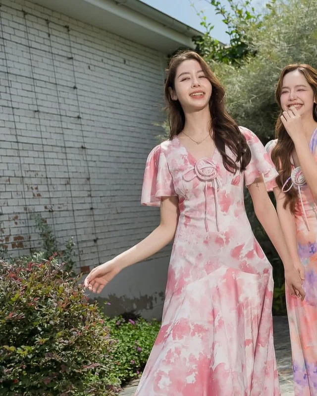Koolykooldress เดรสยาวลายพาสเทล thumbnail 5
