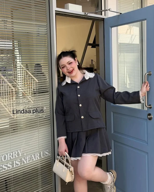 LINDA PLUS ชุดเซ็ตคุณหนูเกาหลี สาวอวบ thumbnail 3
