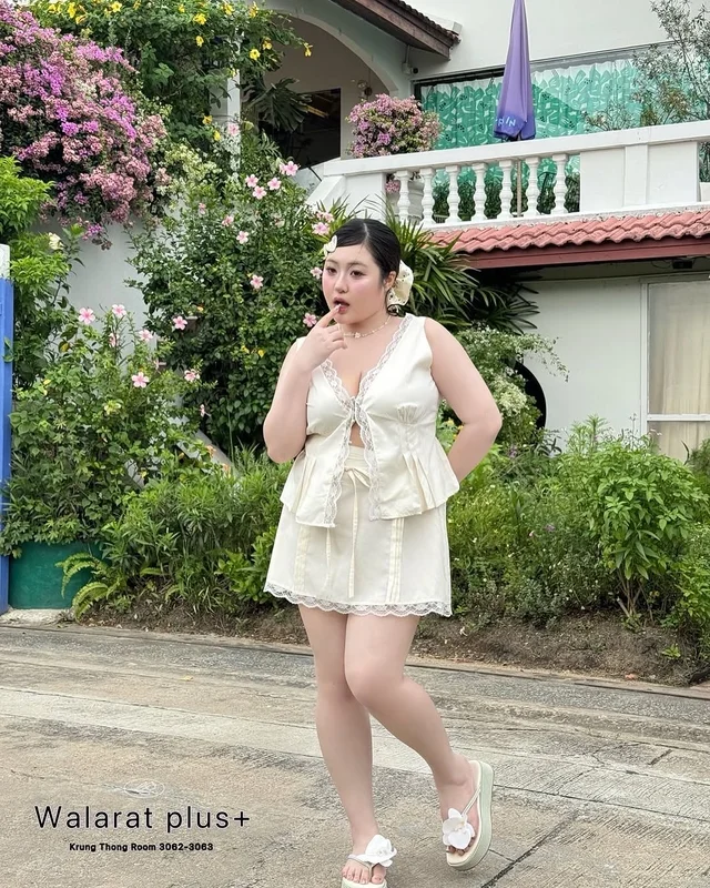 Walarat Plus ชุดหวานละมุนลูกไม้ สาวอวบ thumbnail 5