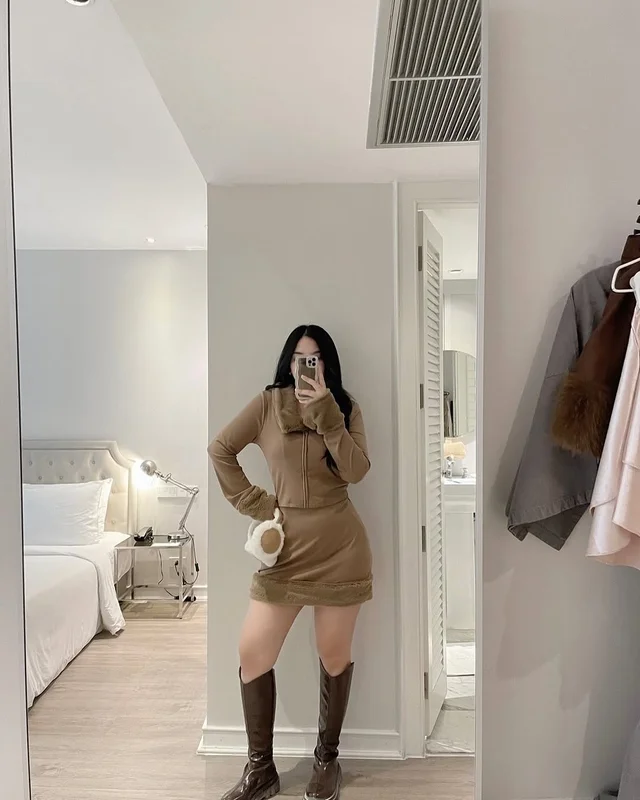 a bit chubbies เซ็ตแขนยาวผ้านุ่ม สาวอวบ thumbnail 7