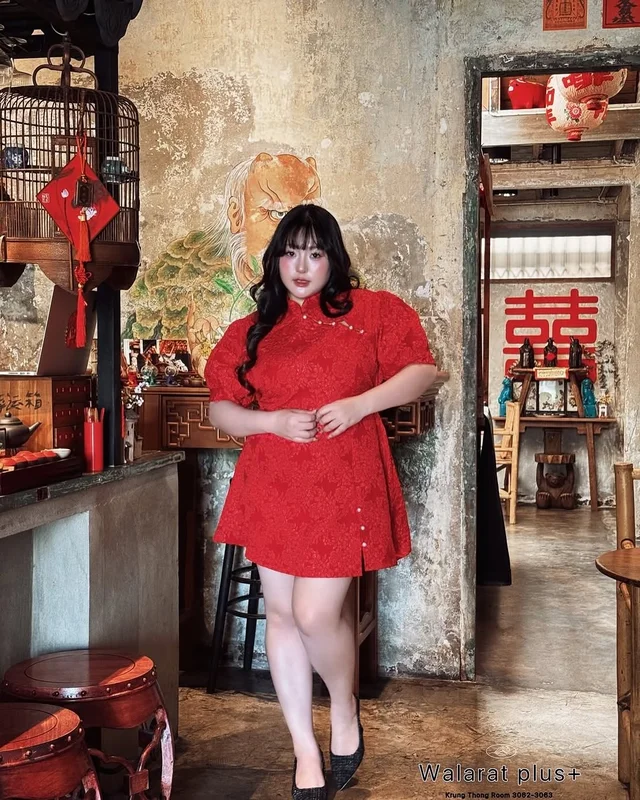 ชุดเดรสสั้น WALARAT Chinese Collection ไซส์สาวอวบ thumbnail 2
