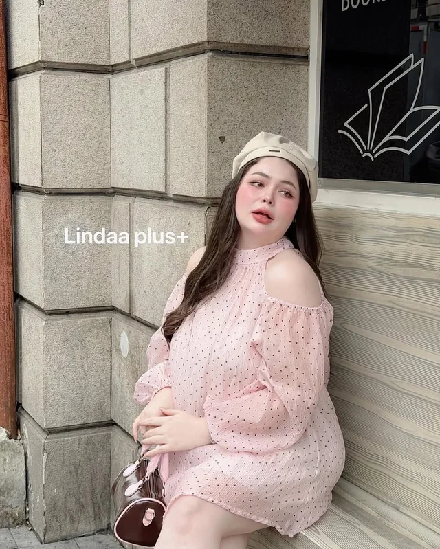 เดรส LINDA PLUS ชมพูหวานละมุน thumbnail 3