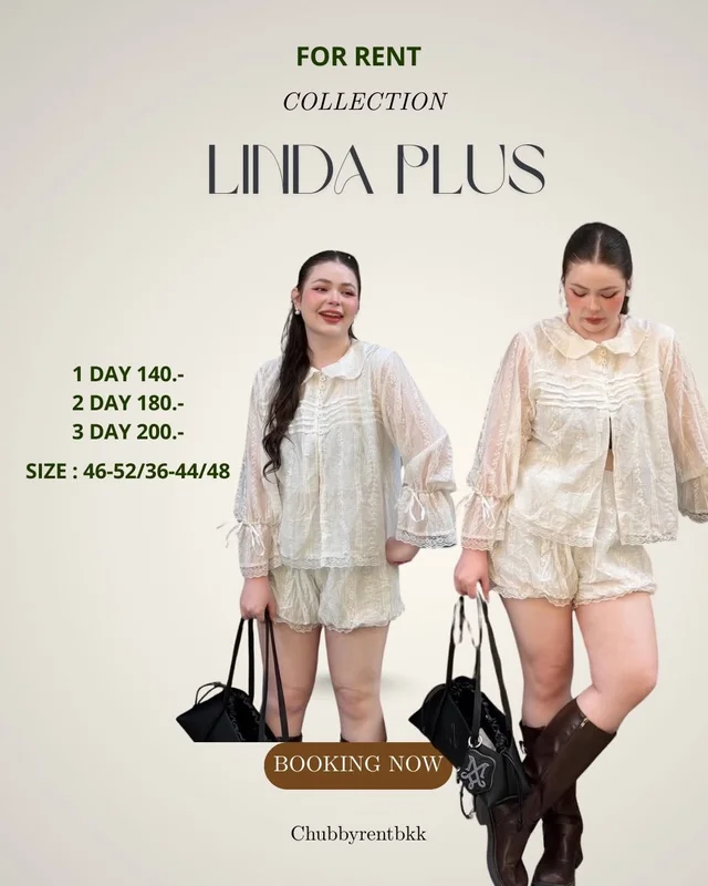 เซ็ตลูกไม้ LINDA PLUS COLLECTION สาวอวบ