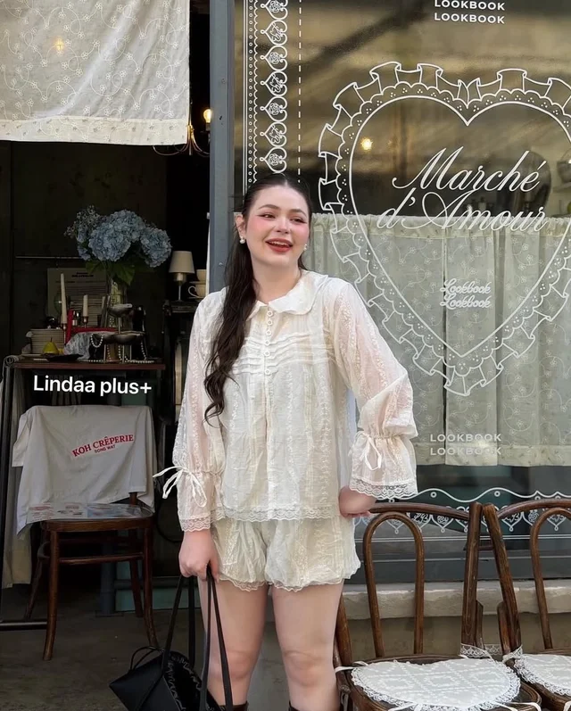 เซ็ตลูกไม้ LINDA PLUS COLLECTION สาวอวบ thumbnail 3
