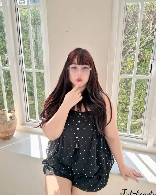 ชุดเซ็ต LADY PLUSSIZE ลายจุดสีดำ thumbnail 3