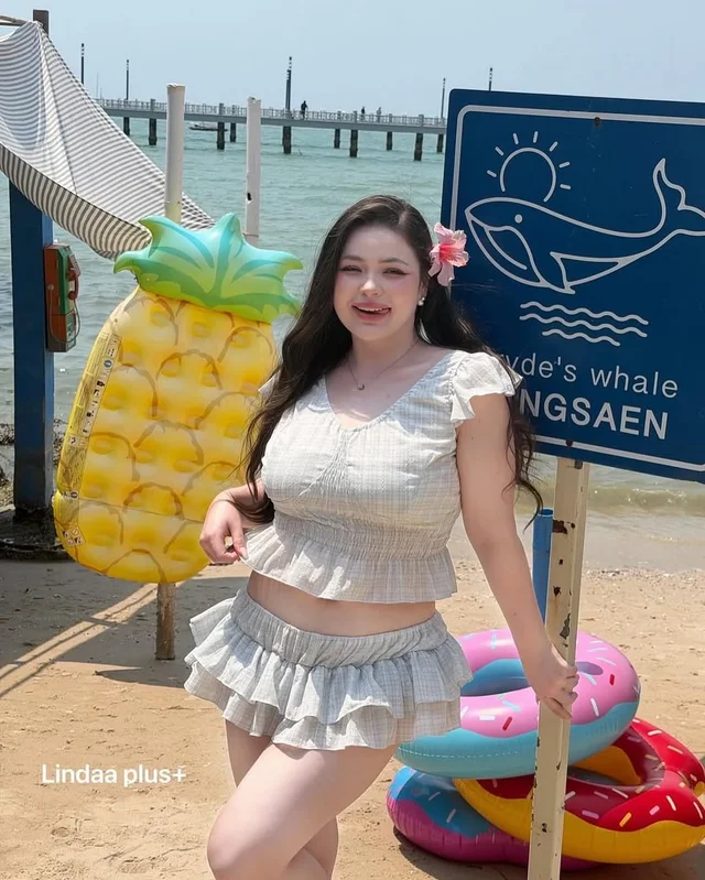 ชุดว่ายน้ำ Linda Plus พรางต้นแขนต้นขา 2 สี thumbnail 6