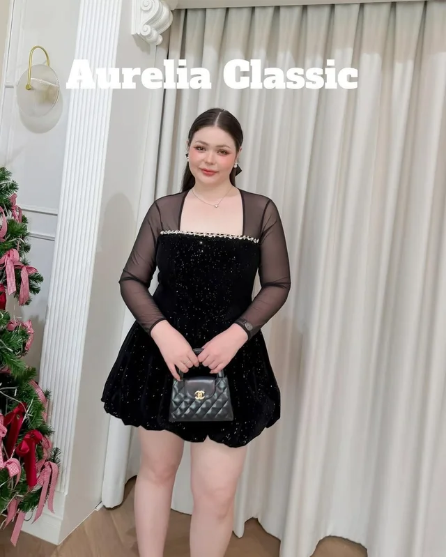 ชุดปาร์ตี้สีดำสองสไตล์ Veeraya Ladym Short Party Dress thumbnail 4