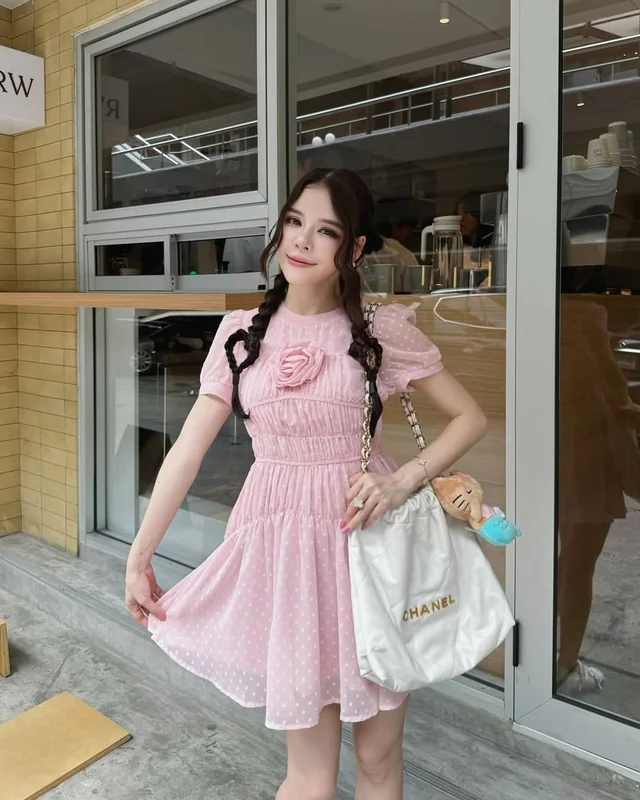 เดรสชมพู FLAT 2112 Size 3XL thumbnail 4
