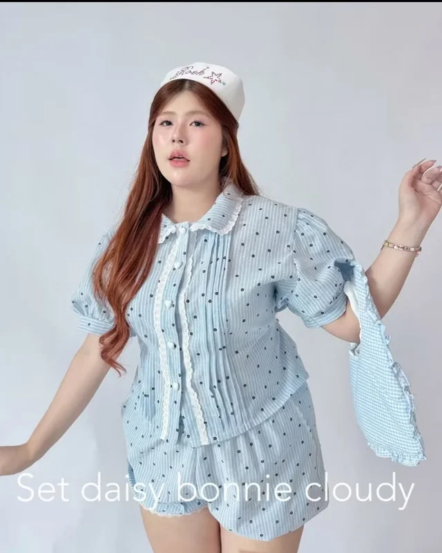 ชุดเซ็ต Set daisy bonnie cloudy Freesize thumbnail 2