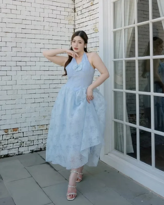 Layme bkk BLUEBELL DRESS เดรสสีฟ้า Size อก 38 40 (alternate)