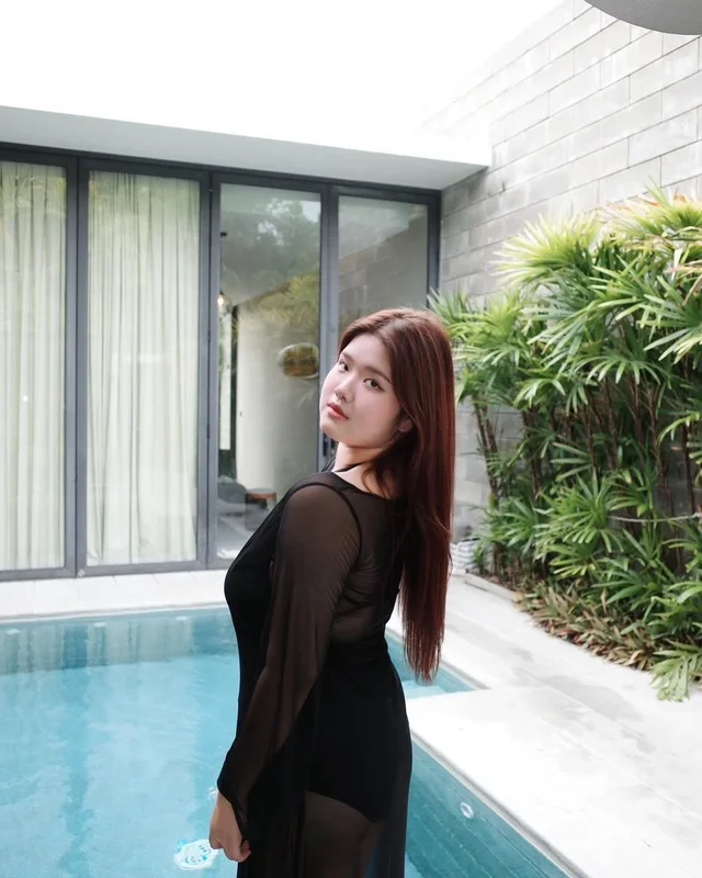 ชุดคลุมซีทรู HILYN สีดำ Long Dress Size 3XL thumbnail 2