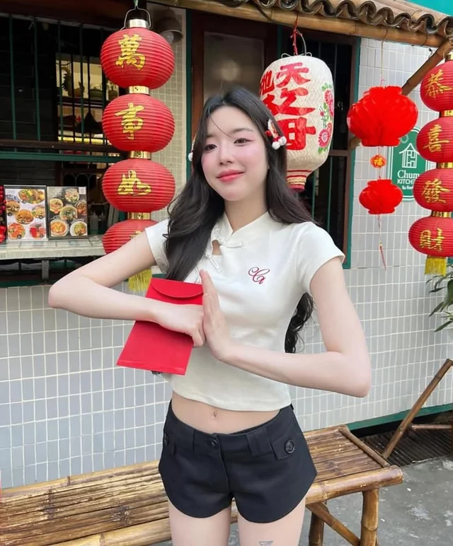 Cintage เสื้อคอจีน Angpao Baby Tee thumbnail 3