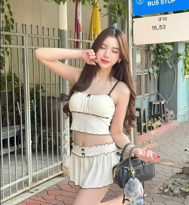 AVAALENE TH Luna Top Shorts ชุดเวียดนาม thumbnail 5