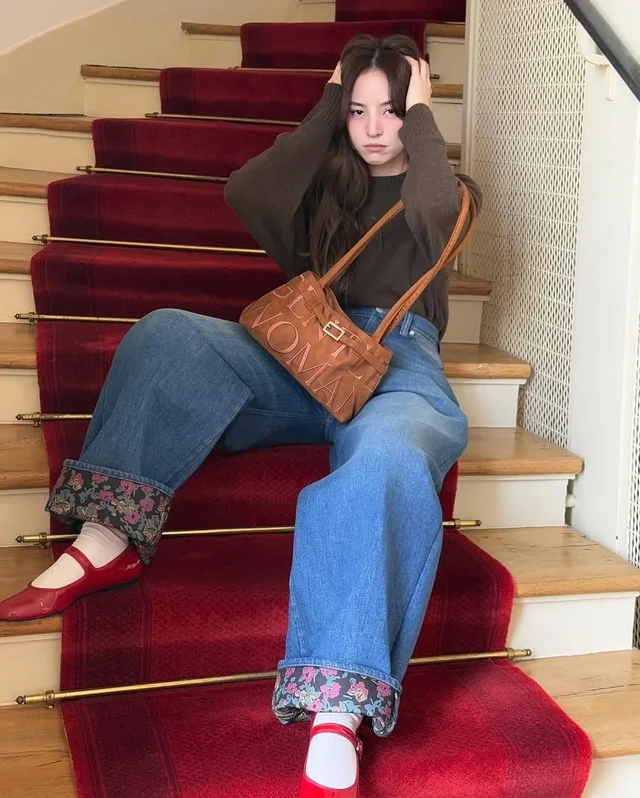 gentlewomanstore Ballerine Brown กระเป๋าสะพายข้าง thumbnail 6