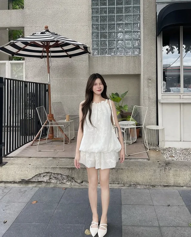 G2N Clothshop Minnie Dress เดรสสั้นกระโปรงบอลลูน ชุดเวียดนาม Free Size thumbnail 6