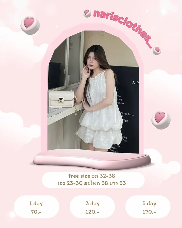 Minnie Dress เดรสสั้นกระโปรงบอลลูน 1