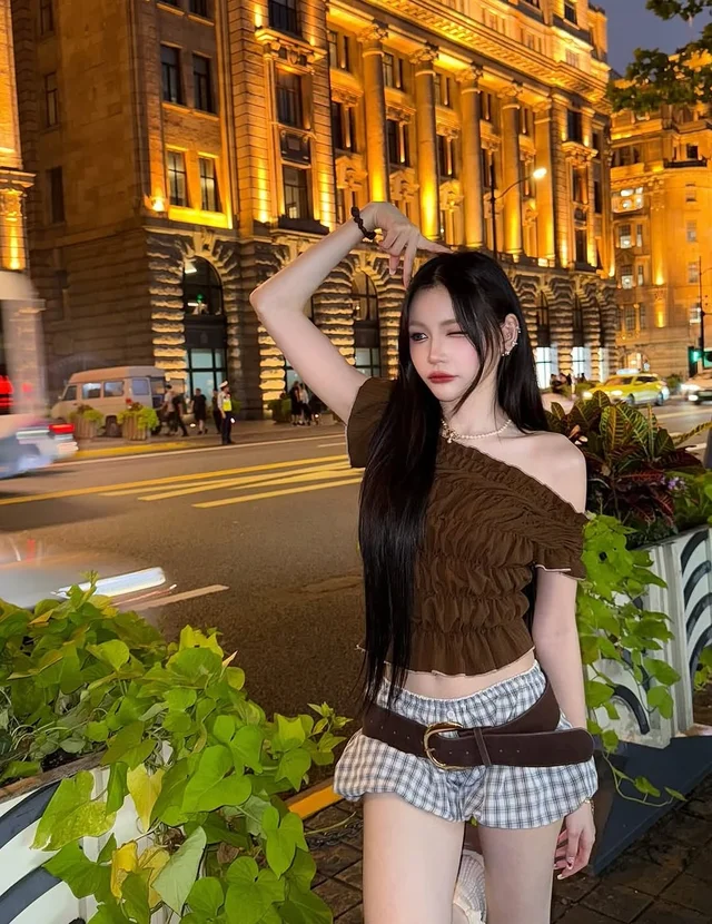 caylasunn wara store bkk ชุดเซ็ตเสื้อครอป กางเกงขาสั้น และเข็มขัด ชุดเวียดนาม thumbnail 8