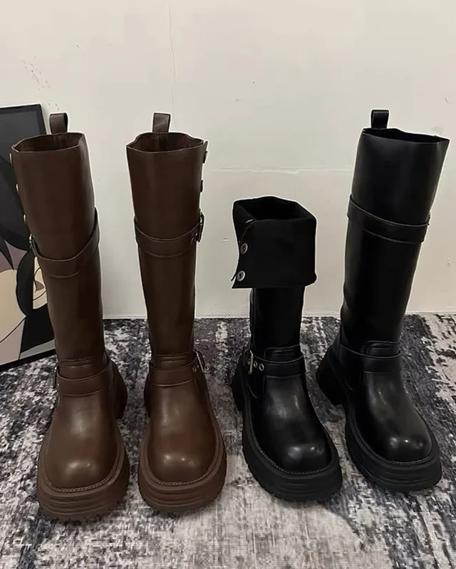 รองเท้าบูทแฟชั่น สีน้ำตาล Size 39 thumbnail 3