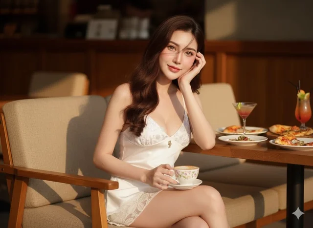 Feelfree Valentines Lace Tank Set Champagne Cream