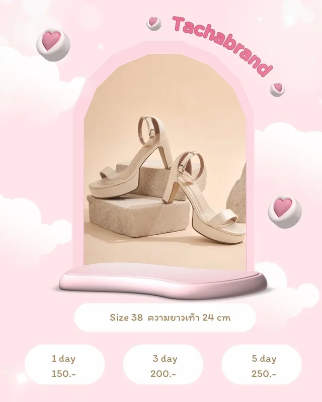 Tacha brand Comfy Heels Size 38 1