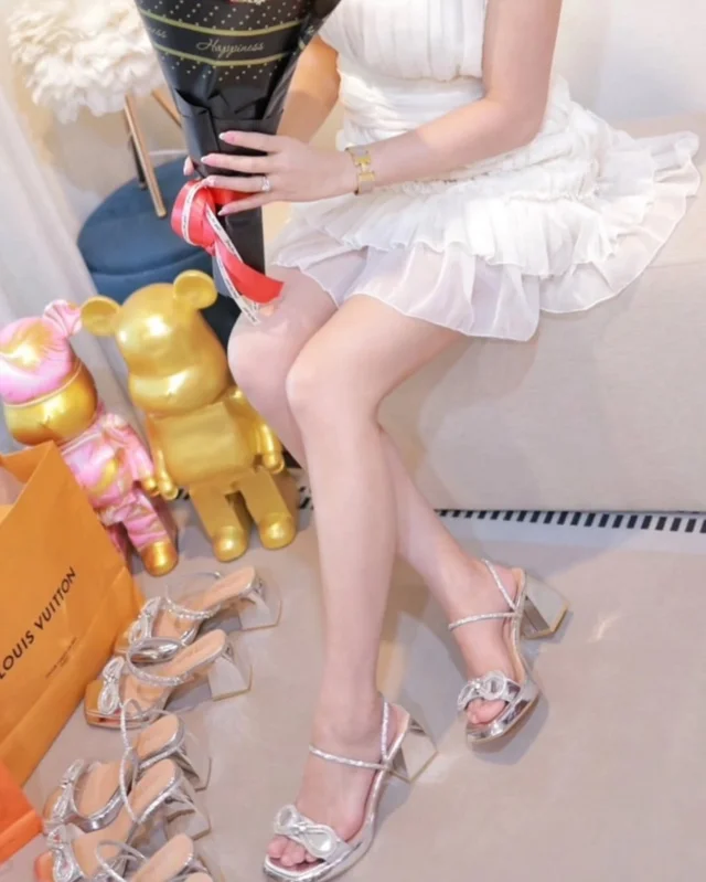 Giftrichbrand Belle รองเท้าส้นสูงสีเงิน Size 38 (alternate)