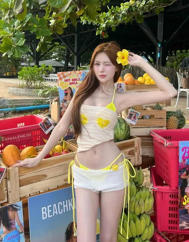 avaalene th Bikini set yellow Set 4 ชิ้น Size S thumbnail 2