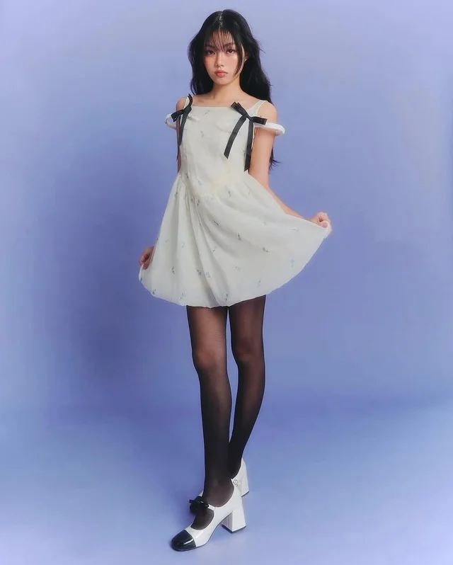 flat2112 Moonlight Mini Dress Cream Size XS (alternate)