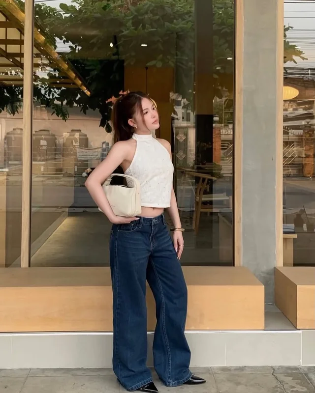 shewearbkk Vivienne top White glitter เฉพาะเสื้อ thumbnail 3