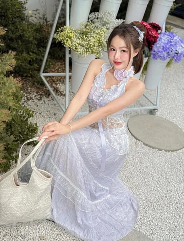 ชุดเดรสยาว Missagale โทนม่วง thumbnail 5