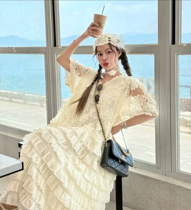MISSAGALE เดรสยาวระบายชั้น Size XL thumbnail 3