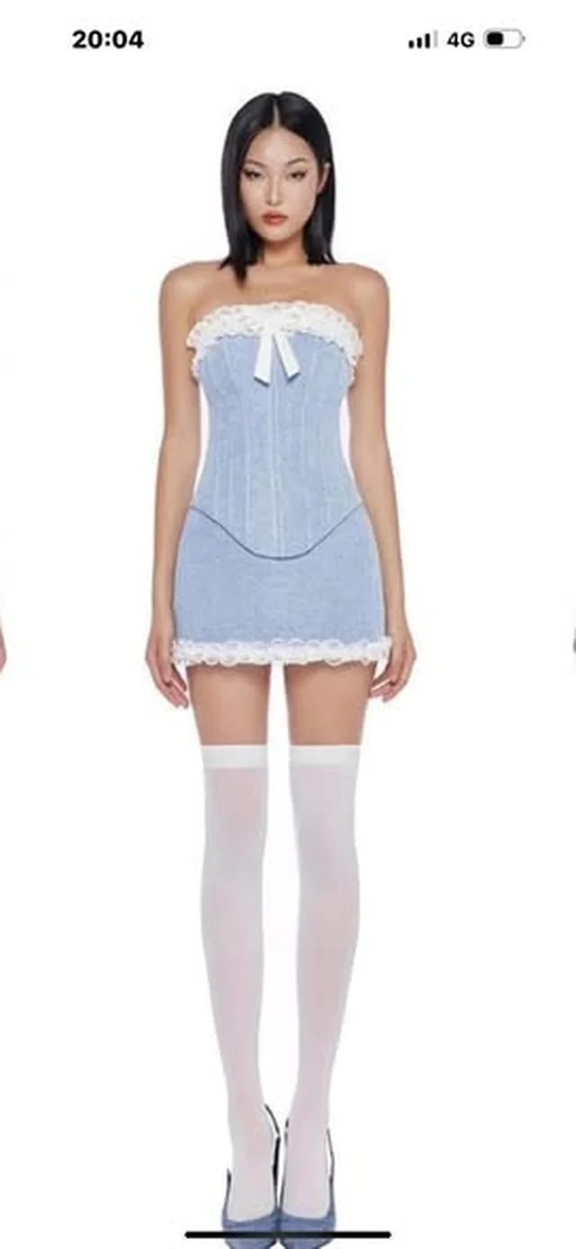 ชุดเดรสสั้นแนวเวียดนาม Size L 1