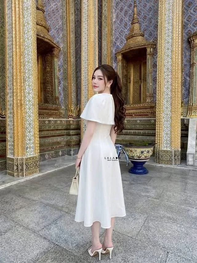 ชุดเดรสยาวพร้อมผ้าคลุมไหล่ LALADA thumbnail 5