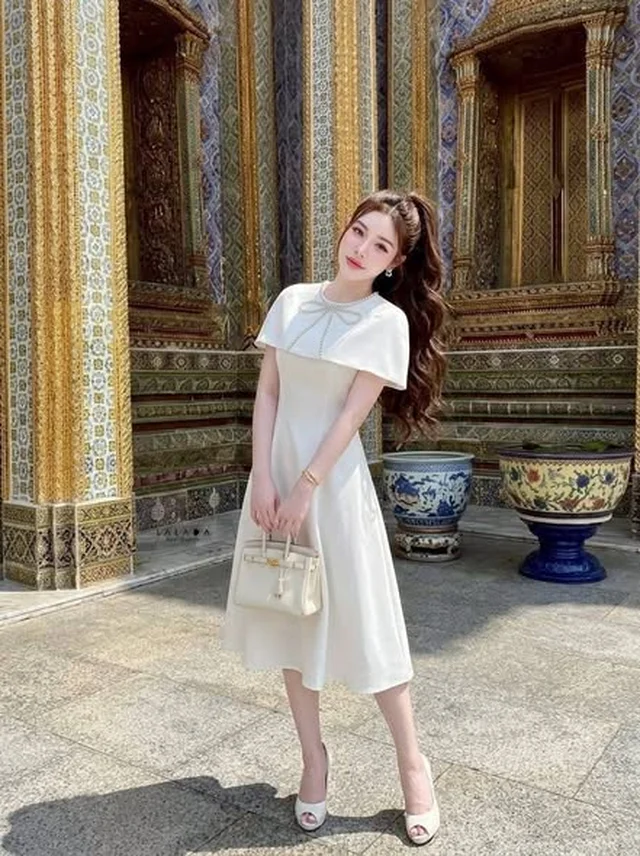 ชุดเดรสยาวพร้อมผ้าคลุมไหล่ LALADA thumbnail 3
