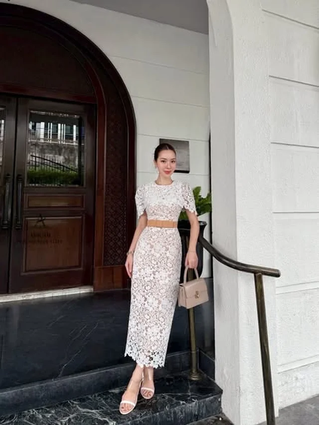 ชุดเดรสลูกไม้ ABIGAIL Long Dress Size L thumbnail 3