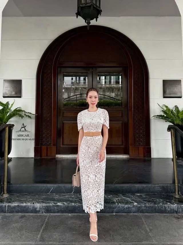 ชุดเดรสลูกไม้ ABIGAIL Long Dress Size L thumbnail 2