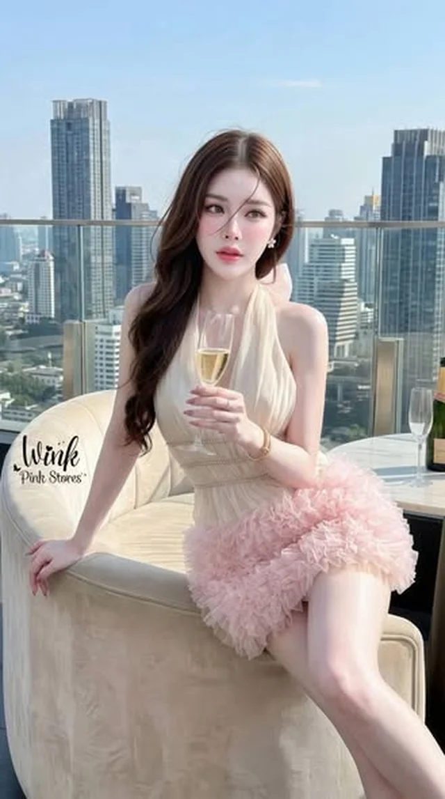 เดรสคล้องคอ Wink Pink Stores (alternate)