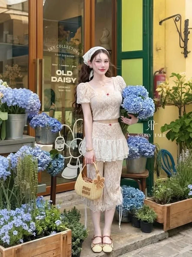 ชุดเซ็ตลูกไม้ฟีลคุณหนู Size L thumbnail 4