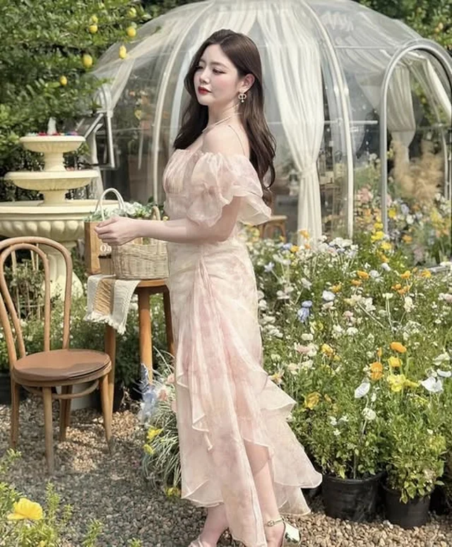 เดรสหวานละมุน ปาดไหล่ Size 3XL thumbnail 3