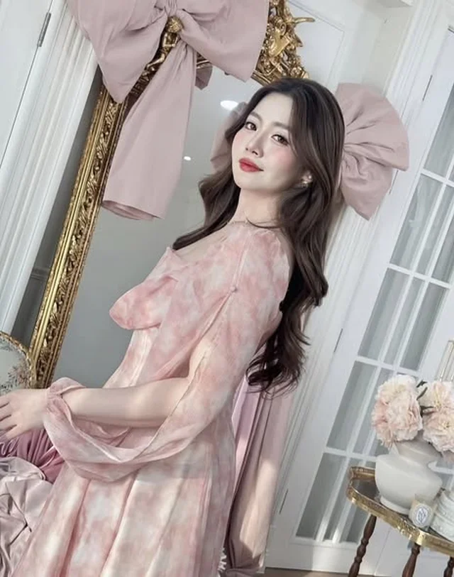 เดรสยาวหวานละมุน โทนชมพู Size 3XL thumbnail 3