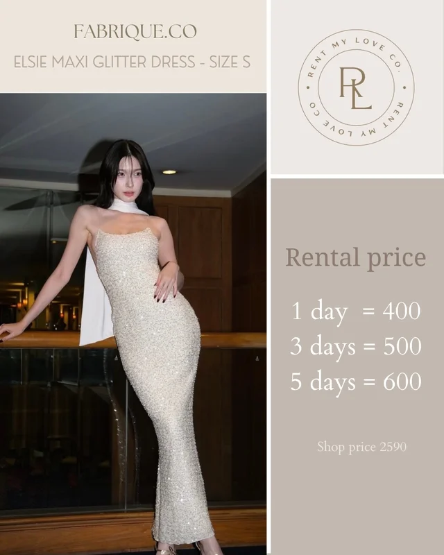 Elsie Maxi Glitter Dress