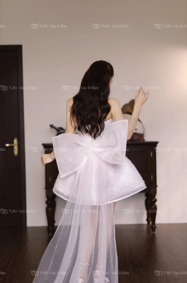 Tukibridal สั้นโบว์หลัง (alternate)