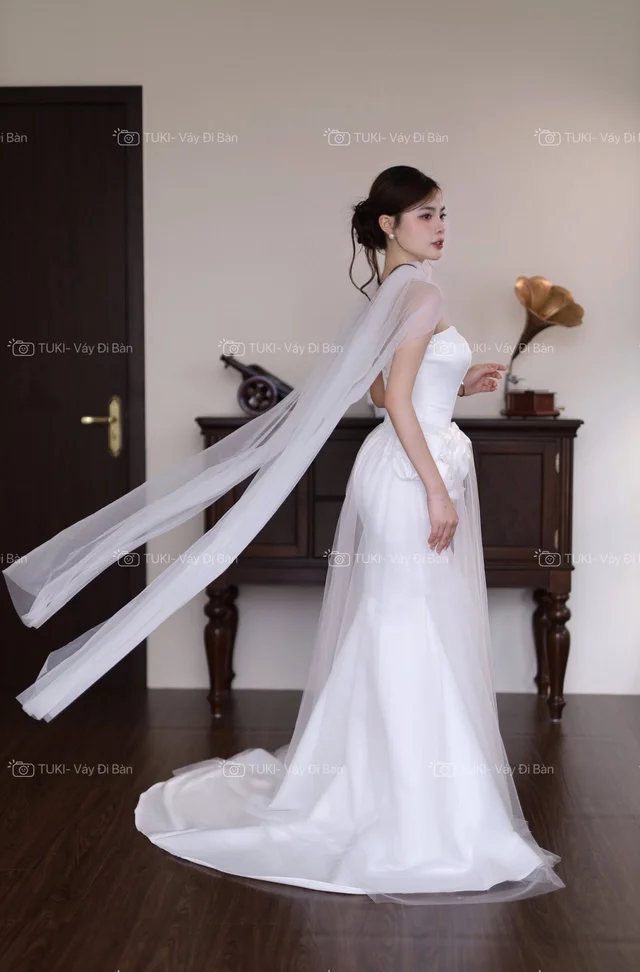 Tukibridal เกาะอกดอกไม้ผ้ามุ้ง (alternate)